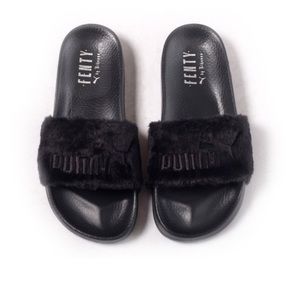 Black Fenty Puma Slides